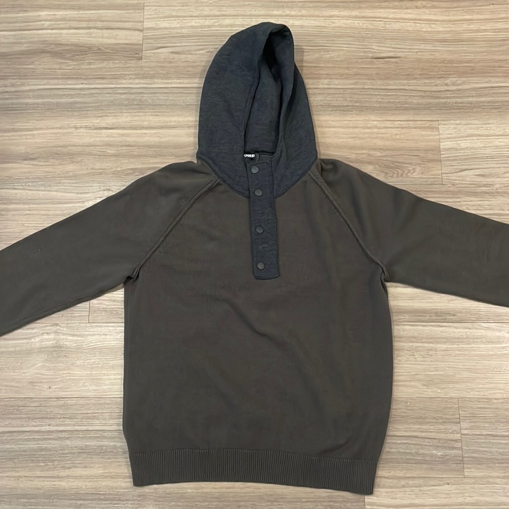 Men’s Express Three Quarter Zip Up Hoodie